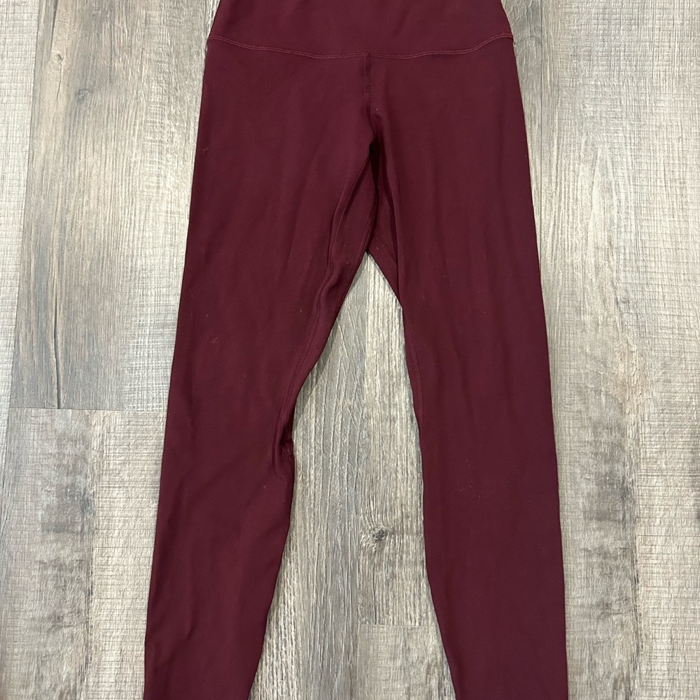 Lululemon Athletica Burgundy Leggings
